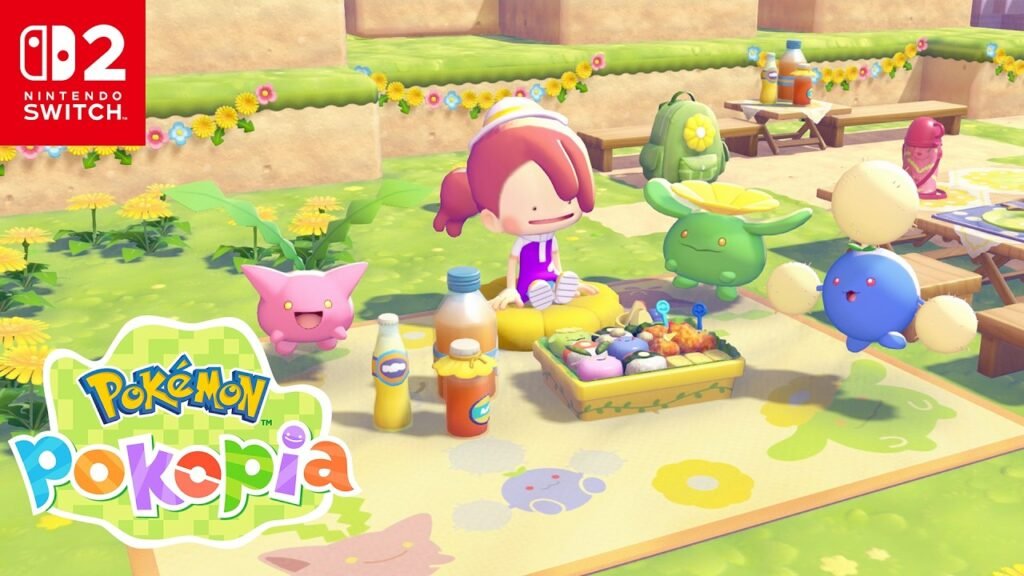 Logo and characters from Pokémon Pokopia (Nintendo Switch 2)